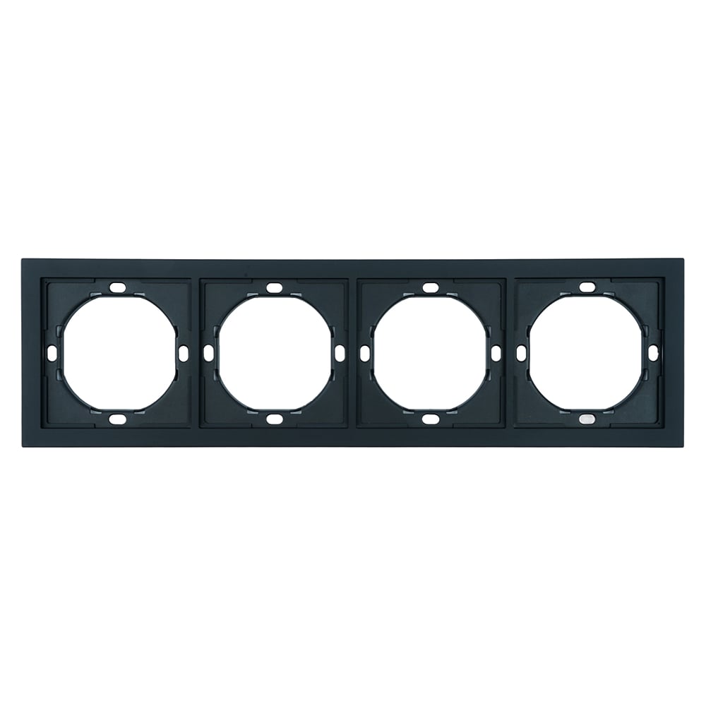 Изображение товара Рамка STEKKER 4-местная, серия Мия, PFR00-3004-05, черный бархат 50464