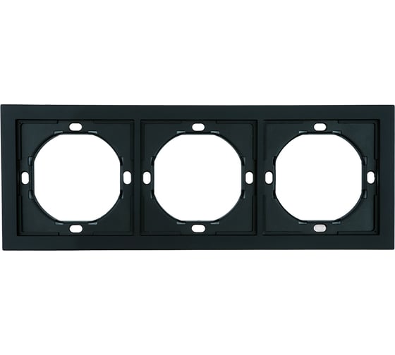 Изображение товара Рамка STEKKER 3-местная, серия Мия, PFR00-3003-05, черный бархат 50463