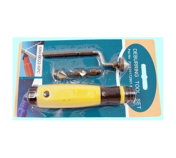 Изображение товара Набор шаберов CNIC из 6шт ручка с Г-образным удлинителем и 4 зенковки d 6,10,14,18мм 680-0022 37203