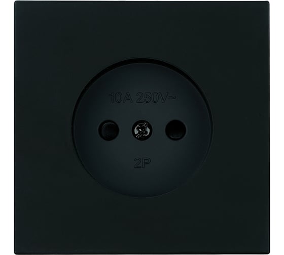 Изображение товара Розетка STEKKER 1-местная с защитной шторкой (механизм),, б/з, 250В, 16А, серия Мия, RST16-3109-05, черный бархат, 50453