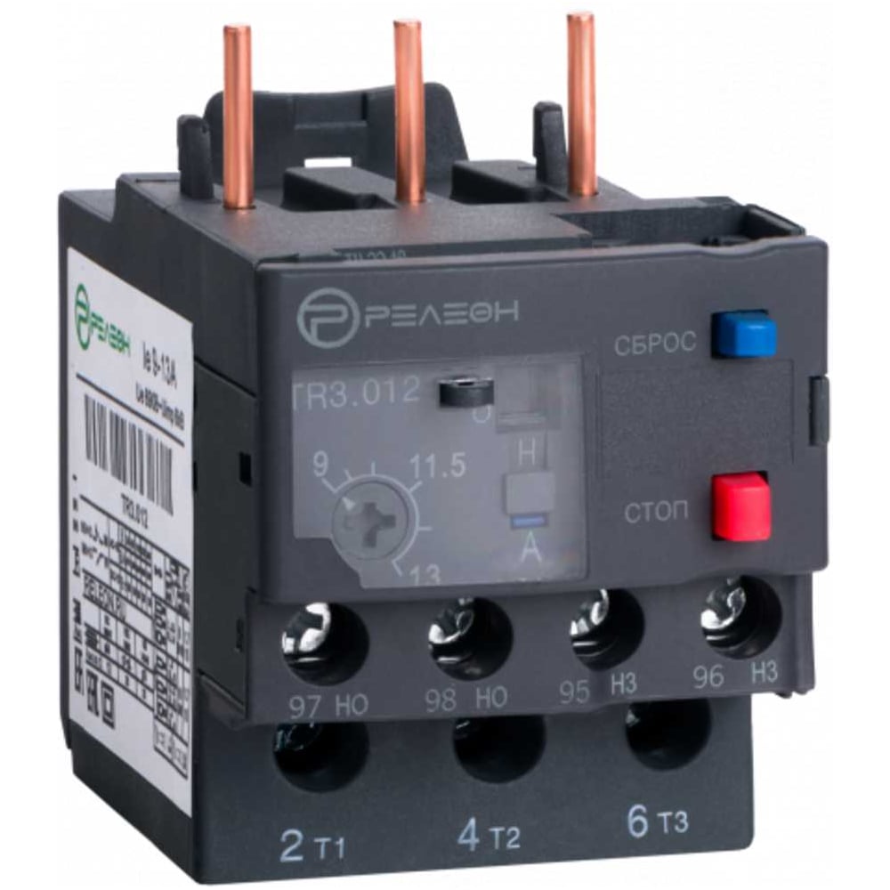 Изображение товара Тепловое реле РЕЛЕОН TR3012 TR3 НО+НЗ 10 А Изображение товара Тепловое реле РЕЛЕОН TR3012 TR3 НО+НЗ 10 А