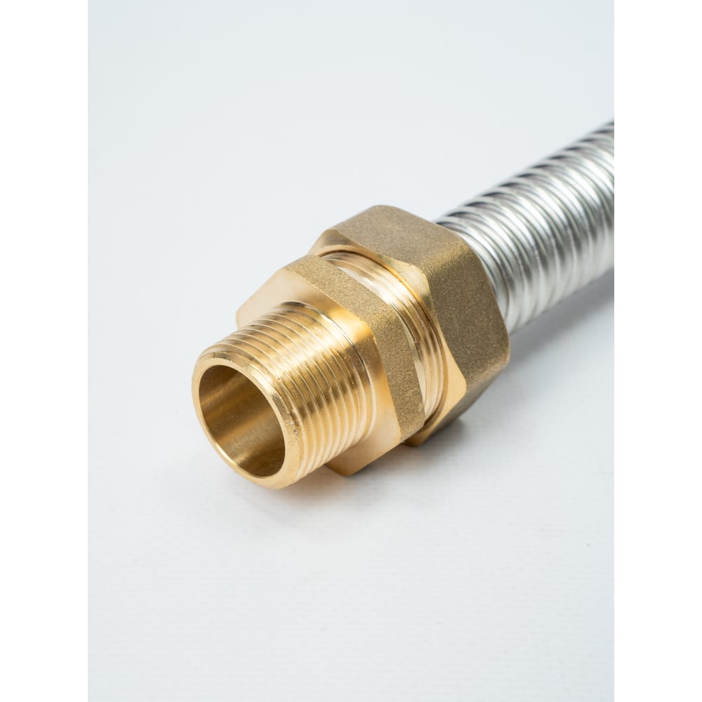 Изображение товара Гибкая подводка Kofulso 2 м 3/4" НР-НР, латунь+нержавеющая сталь