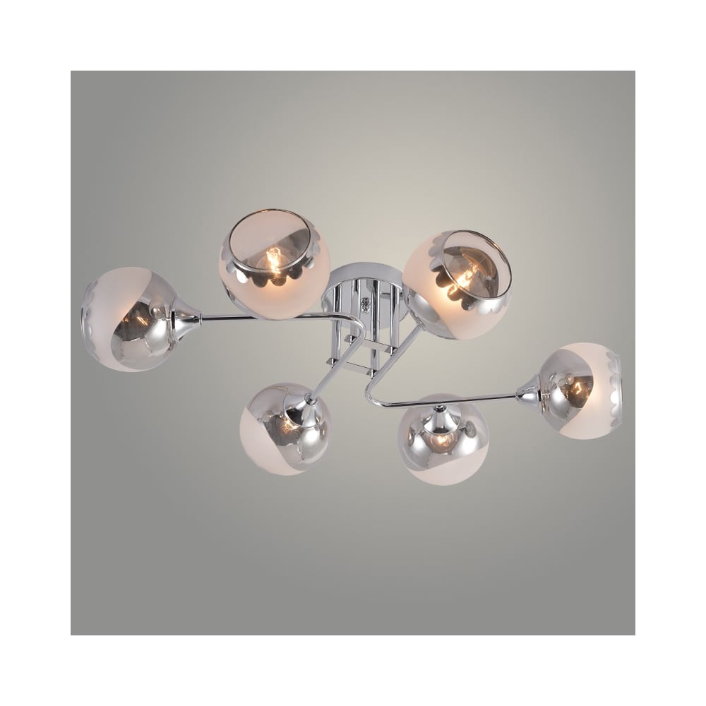 Изображение товара Люстра Росток XA1613/6 CR хром 6х60W E27 d700 h190, HN25 988391228 Изображение товара Люстра Росток XA1613/6 CR хром 6х60W E27 d700 h190, HN25 988391228