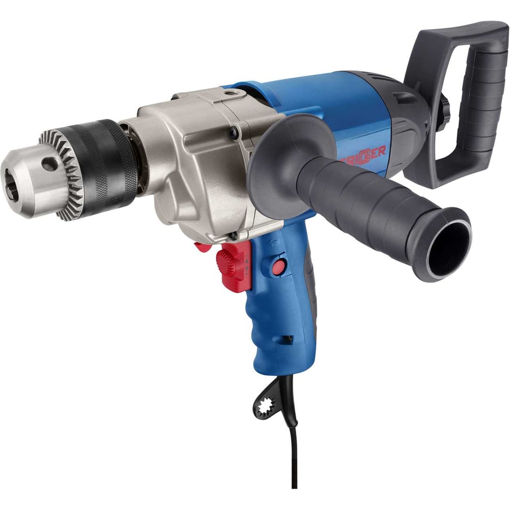 Изображение товара Дрель миксер строительная триггер 20019 сетевой 1050Вт 550 1000 об/мин ключевой патрон 16мм