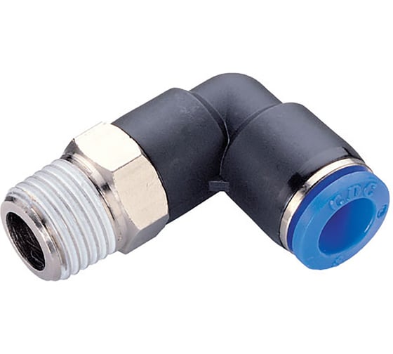 Изображение товара Фитинг CDC Pneumatics L-образный 12мм с наруж. мет. резьбой R1/2 PL 1203