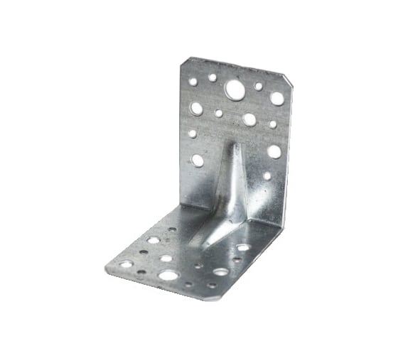 Изображение товара Пластина перфорированная угловая ЦКИ Глобал 90х90х65х2.0 усиленная, цинк, 10 шт. 6035