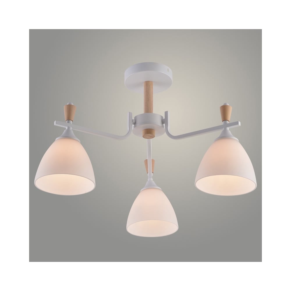 Изображение товара Люстра Росток XA1627/3 WH+WOOD белый+дерево 3х60W E27 d600 h270, HN25 988391254 Изображение товара Люстра Росток XA1627/3 WH+WOOD белый+дерево 3х60W E27 d600 h270, HN25 988391254