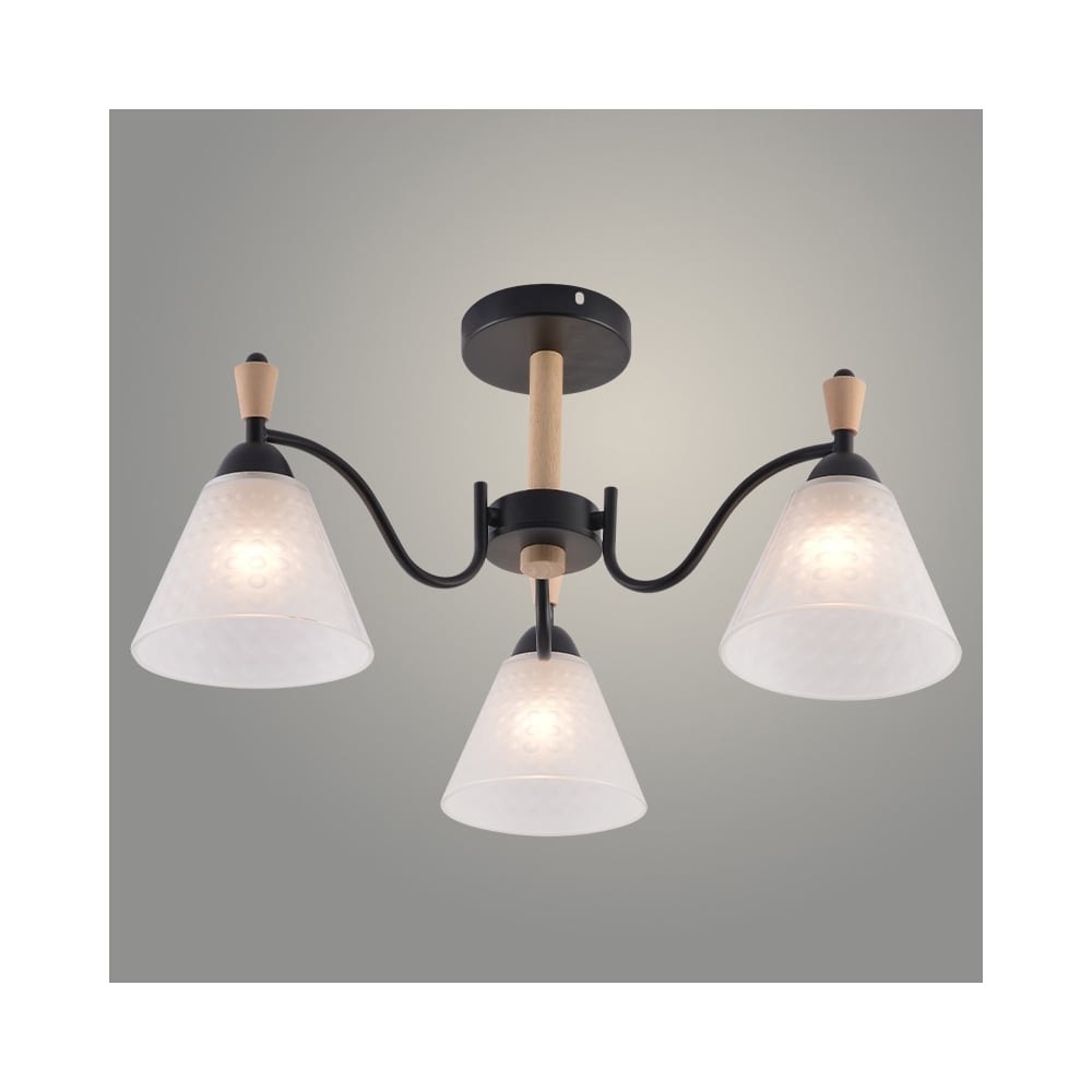 Изображение товара Люстра Росток XA1627B/3 BK+WOOD черный+дерево 3х60W E27 d600 h295, HN25 988391257 Изображение товара Люстра Росток XA1627B/3 BK+WOOD черный+дерево 3х60W E27 d600 h295, HN25 988391257