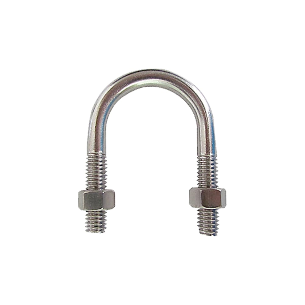 Изображение товара Хомут U-образный Глобал DIN3570 A23 М10 с гайками, оцинкованный, 15 шт