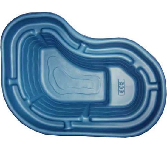 Изображение товара Декоративный садовый прочный пруд GLQ 300 л, 170x125x45 cм 300 GLQ цветной