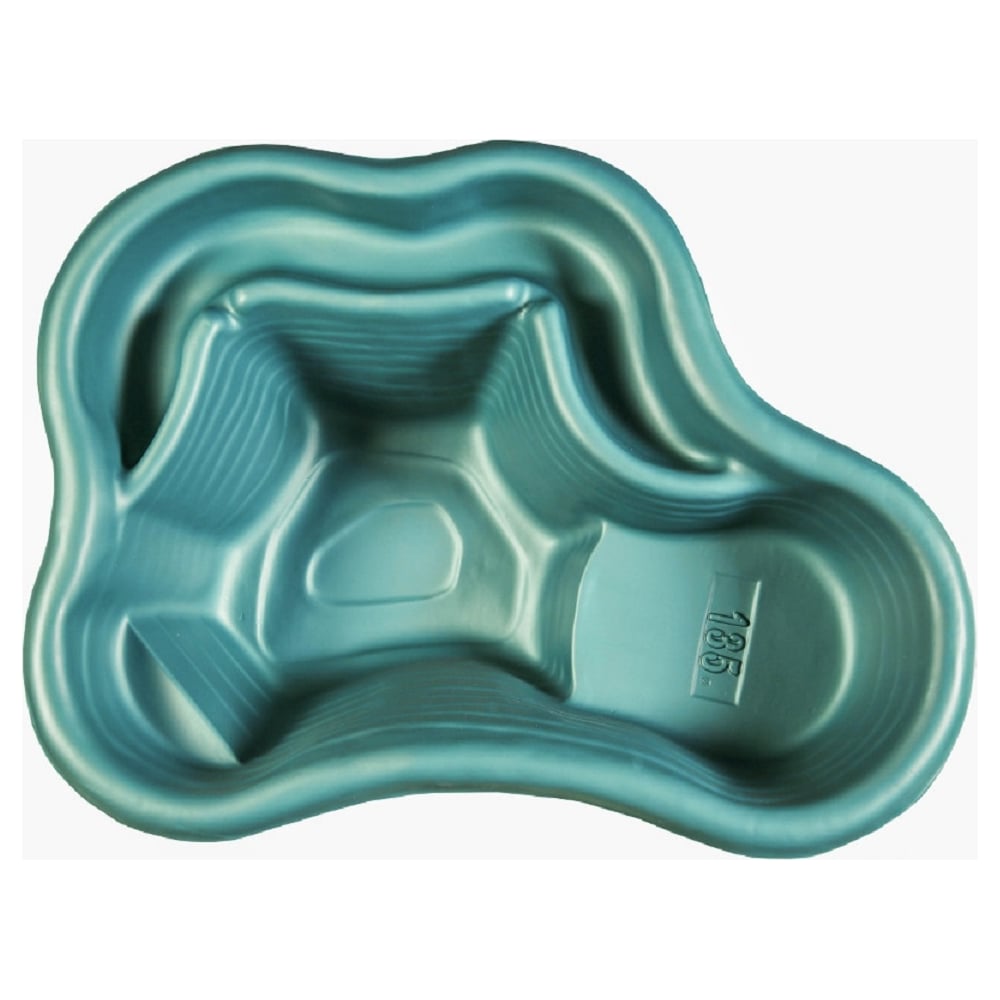 Изображение товара Декоративный садовый пруд прочный 135 л, 120x90x40 см, зеленый GLQ ДжиЭлКью зелёный