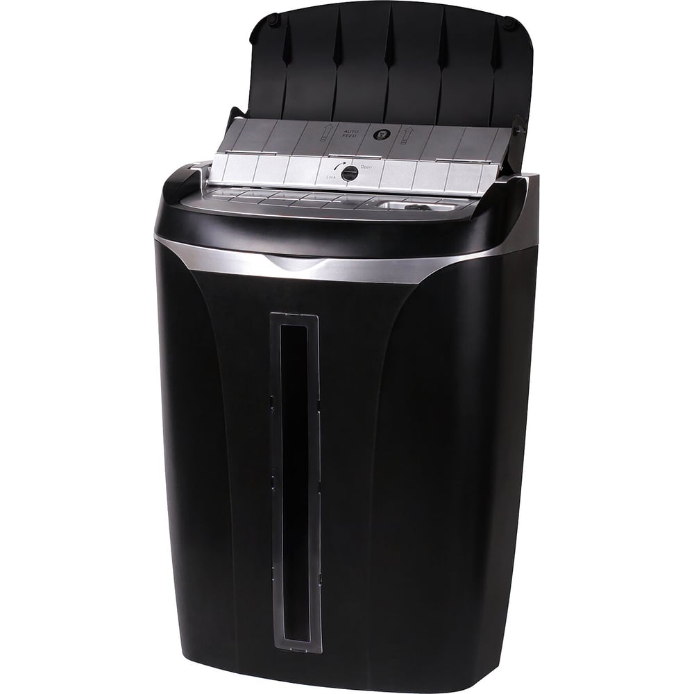 Изображение товара Уничтожитель (шредер) с автоподачей BRAUBERG AUTO OF-50X, CD, 4 секр., 4х35мм, 50 листов, 17л, 533139