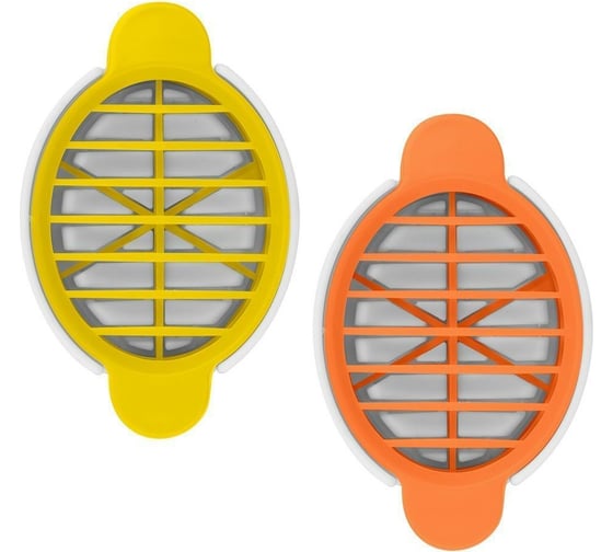 Изображение товара Набор яйцерезок МУЛЬТИДОМ 3 шт 2 цвета VL53-21