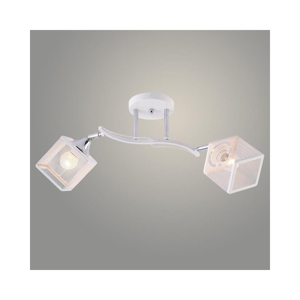 Люстра РОСТОК XA1748/2 WH+CR белый/хром 2х60W E27 d570 h250, HN25 988391432