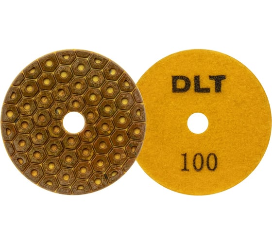 Изображение товара Круг алмазный гибкий шлифовальный DLT №10,O100мм,зерн._100 для сухой и мокрой шлифовки АГШК 0931