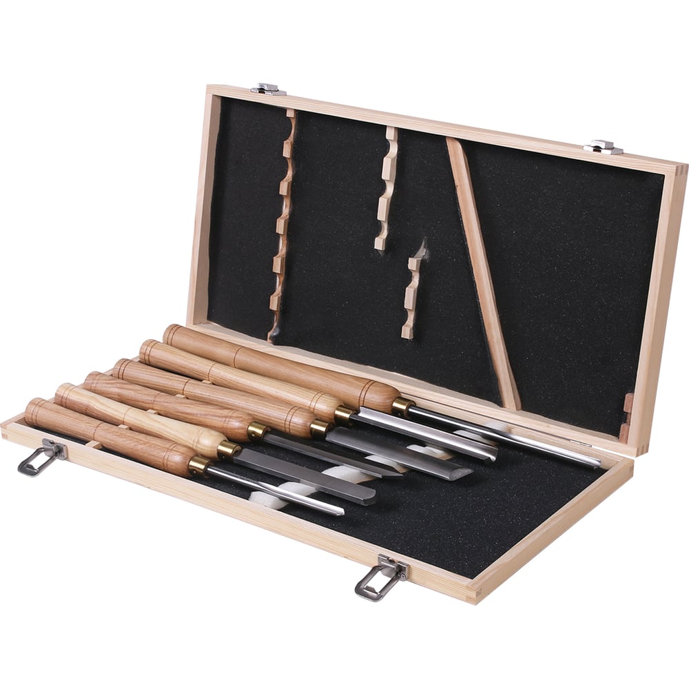 Изображение товара Набор токарных резцов по древу FABTEC HSS6/W (6шт) КА-00073988