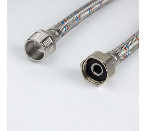 Изображение товара Гибкая подводка IDDIS F1/2xM10S, F1/2xM10L, SS304, латунь, 1,5 м, комплект 2 шт 926CBS15ZP