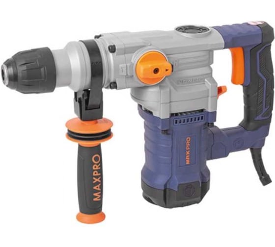 Изображение товара Перфоратор демонтажный MAX-PRO 1200 Вт, 880 об/мин, 4,5 Дж, 3 режима, Д/Б/М-40/28/13, 4,95 кг, SDS-PLUS, антивибрационная ручка, резиновые вставки, ре 85091
