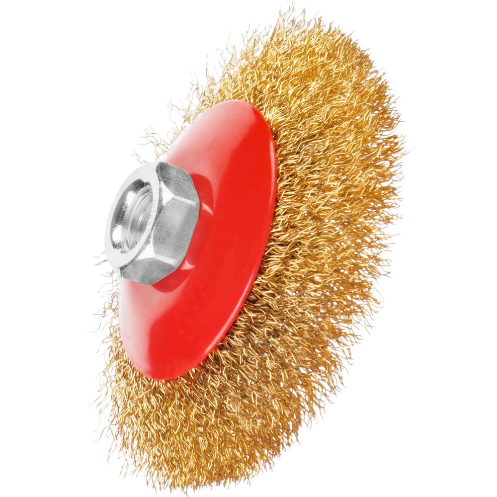 Изображение товара Щетка коническая Flexione М14 из латунированной проволоки 100х0.3мм 10000142
