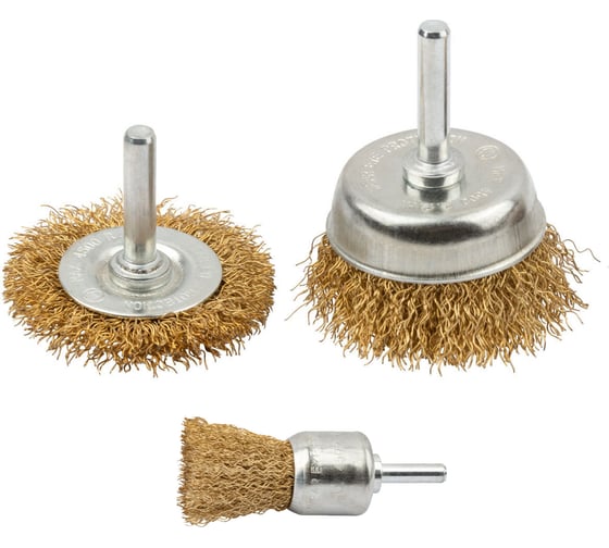 Изображение товара Набор щеток из латунированной проволоки Flexione 25, 50, 50х0.3мм 10000173
