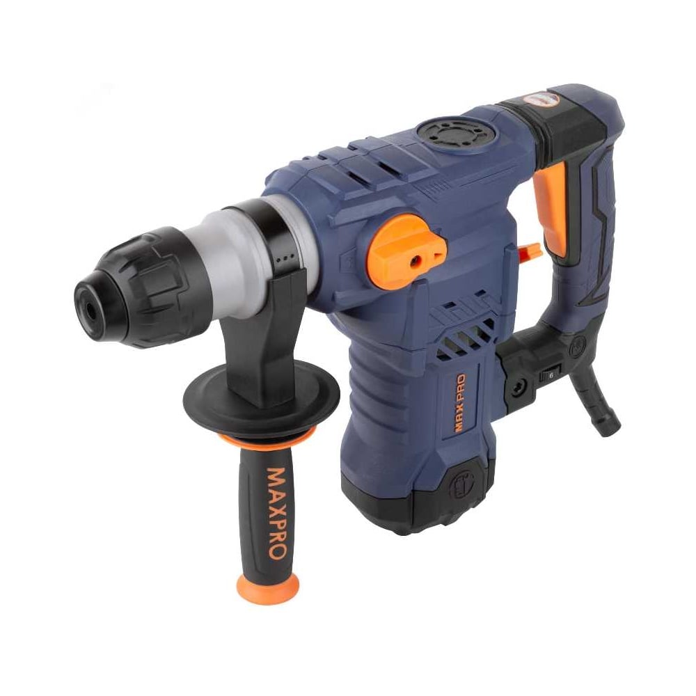 Изображение товара Перфоратор демонтажный MAX-PRO 1500 Вт, 0-850 об/мин, 5,5 Дж, 3 режима, Д/Б/М-42/32/13, 5,2 кг, SDS-PLUS, антивибрационная ручка, резиновые вставки, р 85094