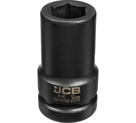 Изображение товара Головка ударная глубокая JCB 1 6гр 26мм JCB-48510026(63077)
