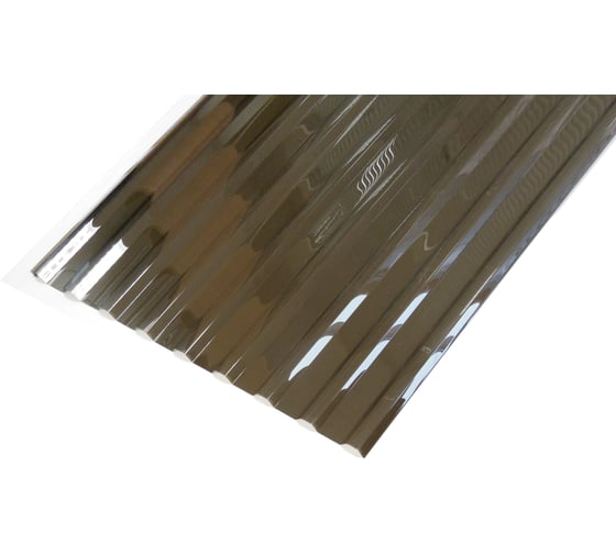 Изображение товара Профилированный монолитный поликарбонат Novattro МП/С-20 0.8мм 2 000х1 150мм ШК (02 бронза, 1UV) 4604638006821