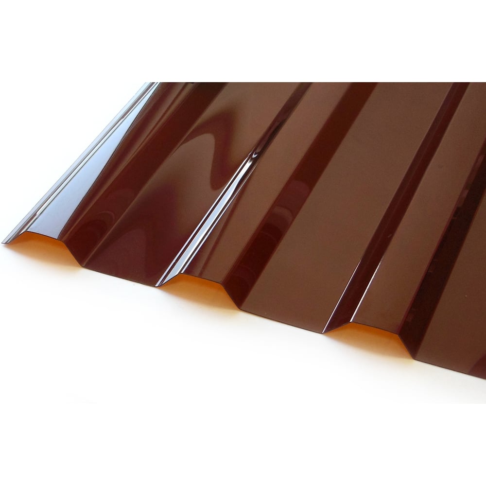 Изображение товара Профилированный монолитный поликарбонат Novattro МП/С-20 0.8мм 2 000х1 150мм ШК (13 терракотовый, 1UV) 4604638006838
