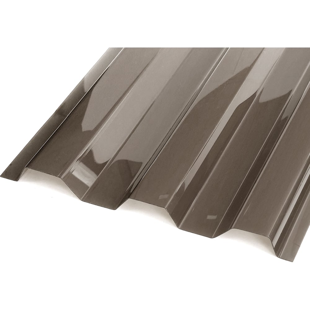 Изображение товара Профилированный монолитный поликарбонат Novattro МП/С-21 0.8мм 2 000х1 051мм ШК (02 бронза, 1UV) 4604638006852