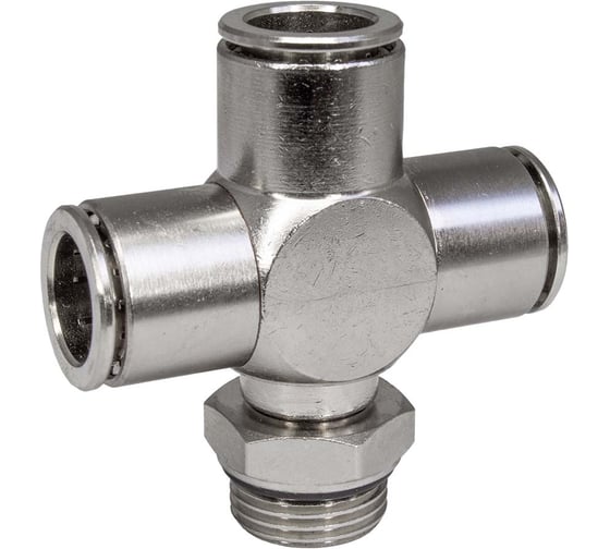 Изображение товара Фитинг цанга крест, поворотный PI TOOLS Cn-X-3/8M-12 для полиуретана и пластиковых трубок 9938