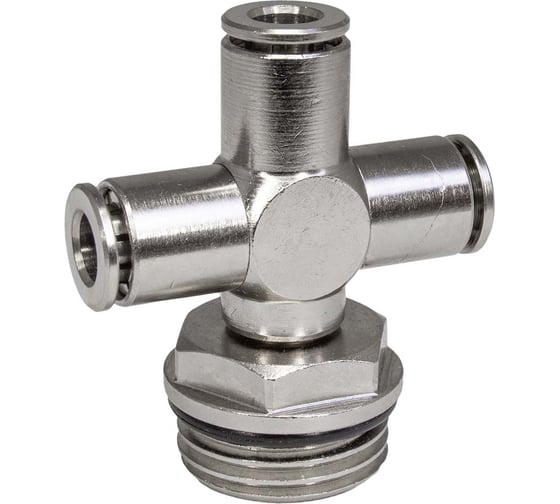 Изображение товара Фитинг цанга крест, поворотный PI TOOLS Cn-X-1/2M-6 для полиуретана и пластиковых трубок 9945