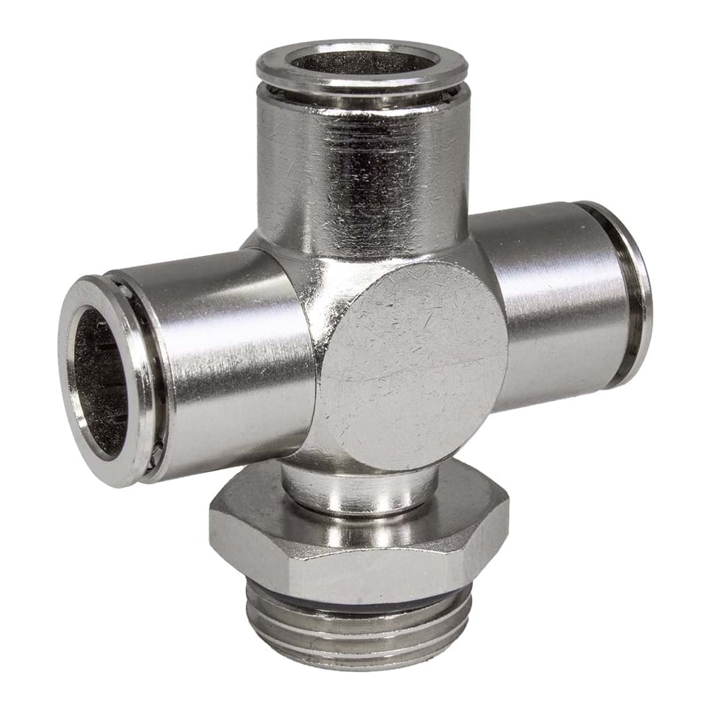 Изображение товара Фитинг цанга крест, поворотный PI TOOLS Cn-X-1/2M-12 для полиуретана и пластиковых трубок 9976