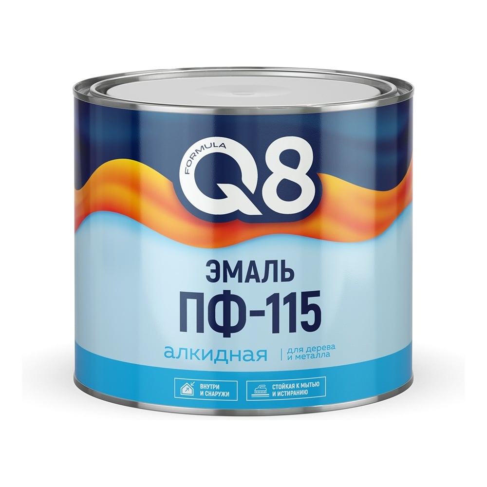 Изображение товара Эмаль ПФ-115 алкидная глянцевая FORMULA Q8, 1,8 кг, бирюзовая 277245