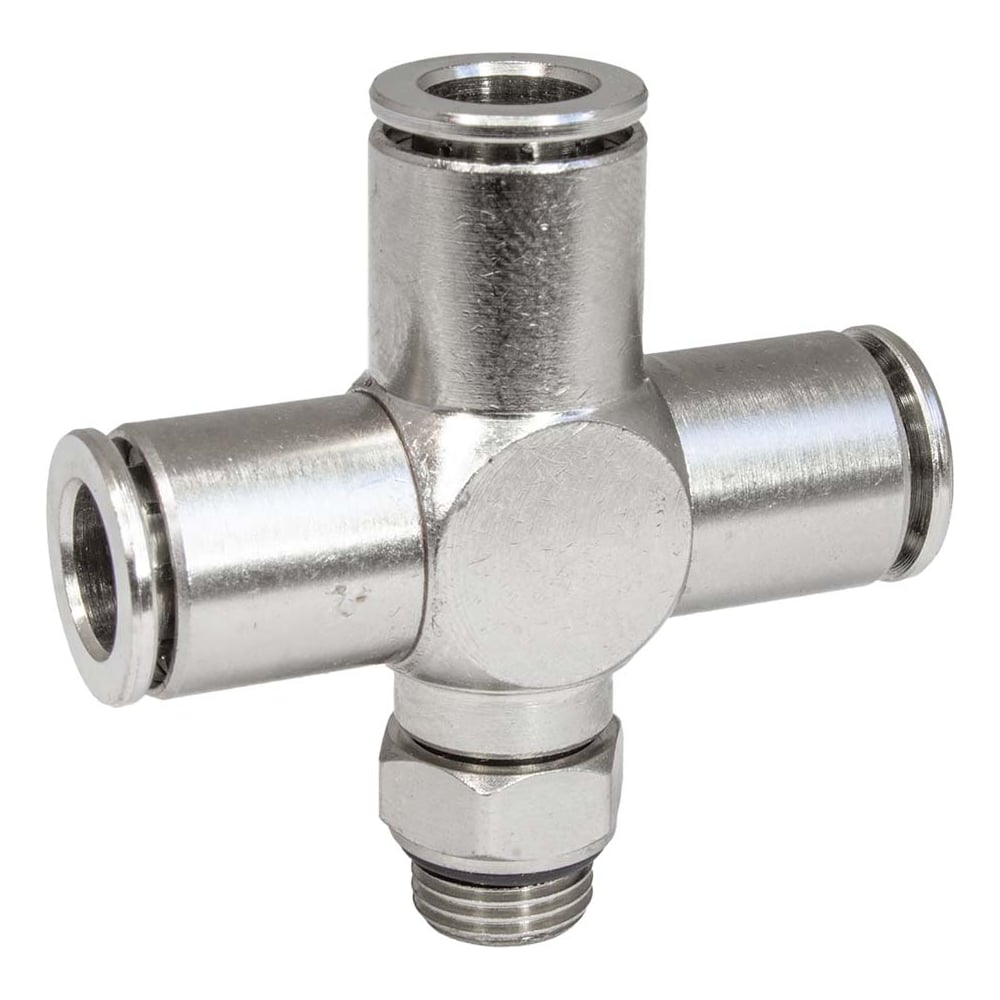 Изображение товара Фитинг цанга крест, поворотный PI TOOLS Cn-X-1/8M-8 для полиуретана и пластиковых трубок 9839