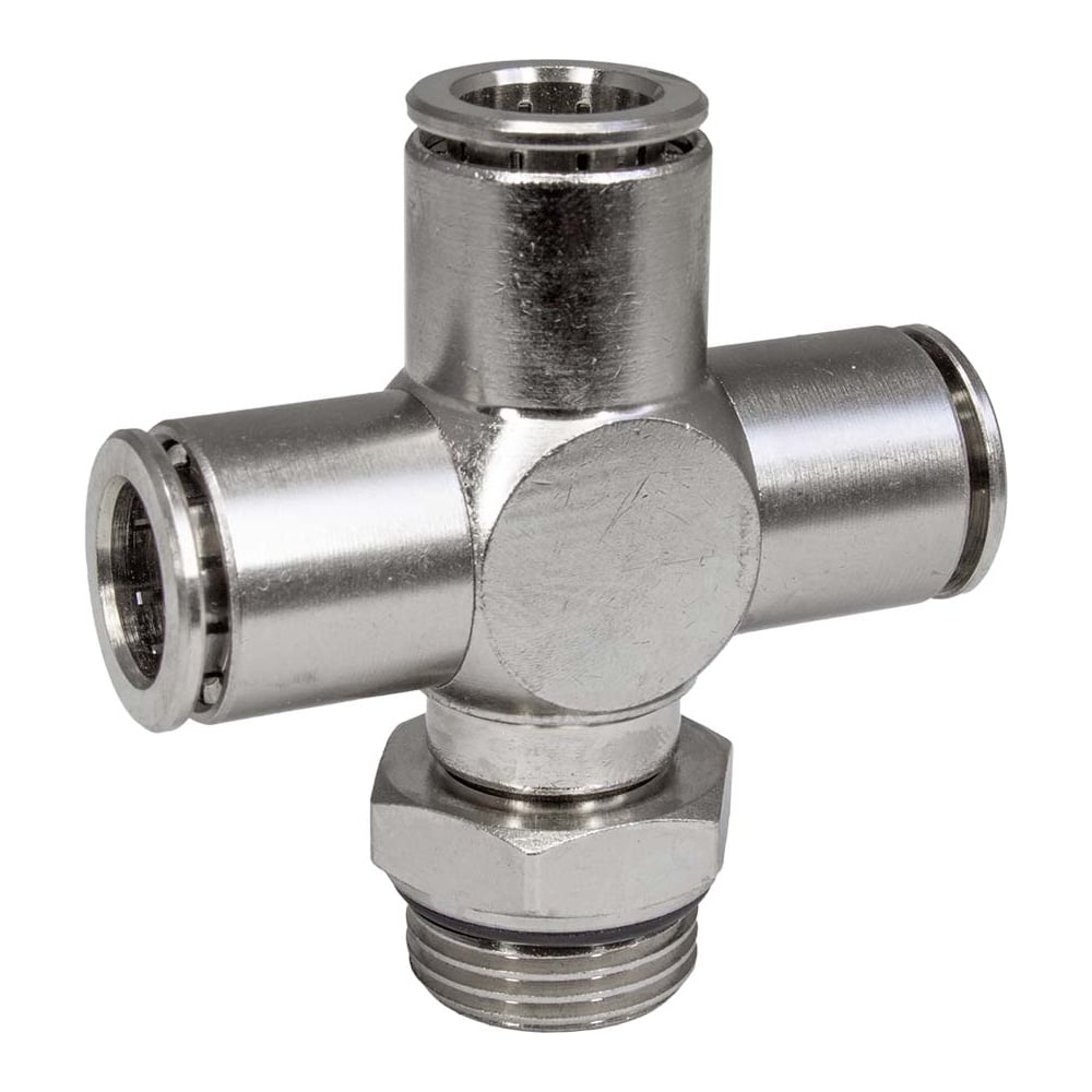 Изображение товара Фитинг цанга крест, поворотный PI TOOLS Cn-X-3/8M-10 для полиуретана и пластиковых трубок 9921