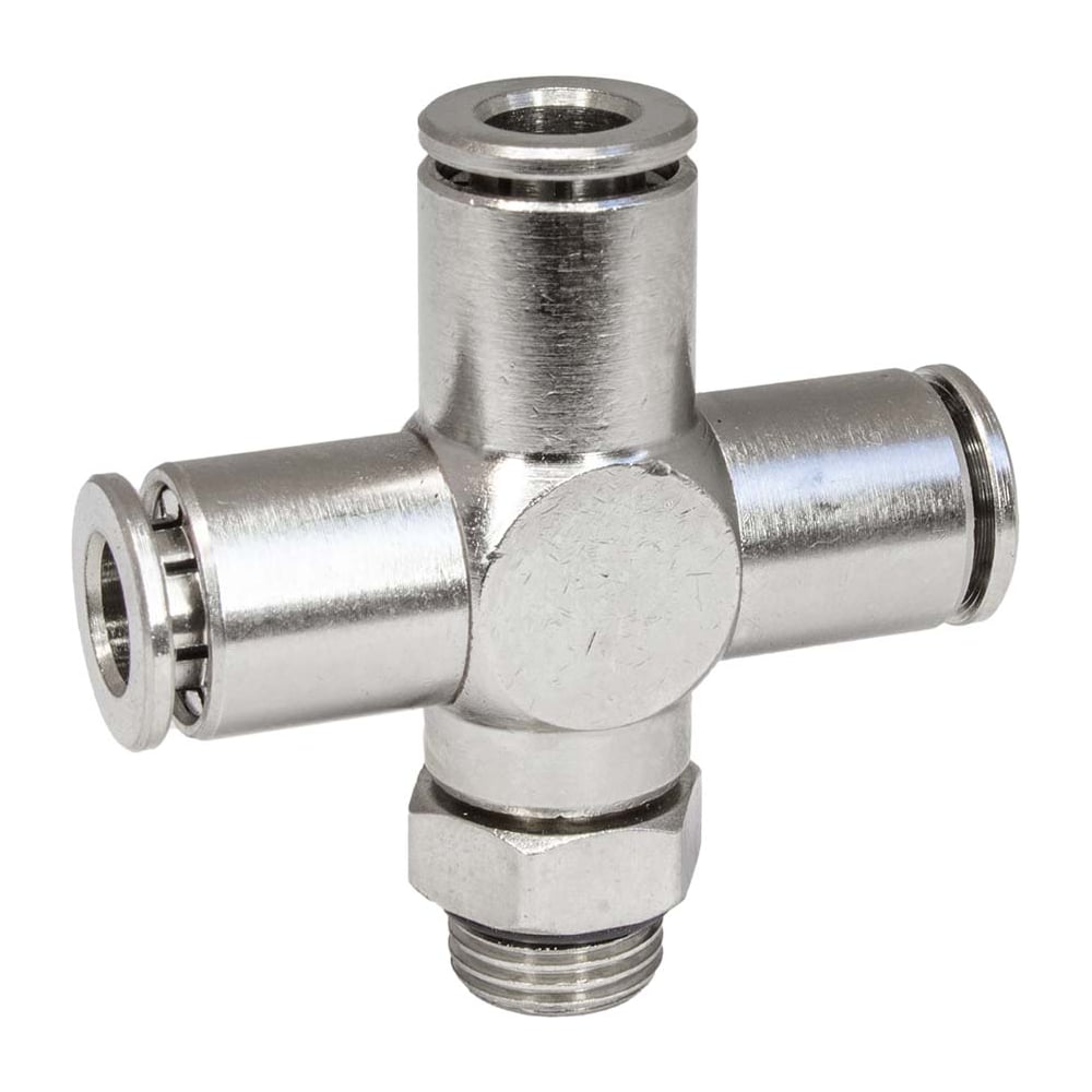 Изображение товара Фитинг цанга крест, поворотный PI TOOLS Cn-X-1/8M-6 для полиуретана и пластиковых трубок 9822