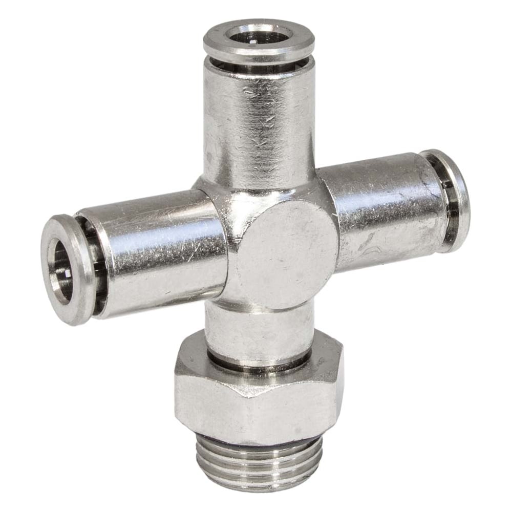 Изображение товара Фитинг цанга крест, поворотный PI TOOLS Cn-X-1/8M-4 для полиуретана и пластиковых трубок 9815