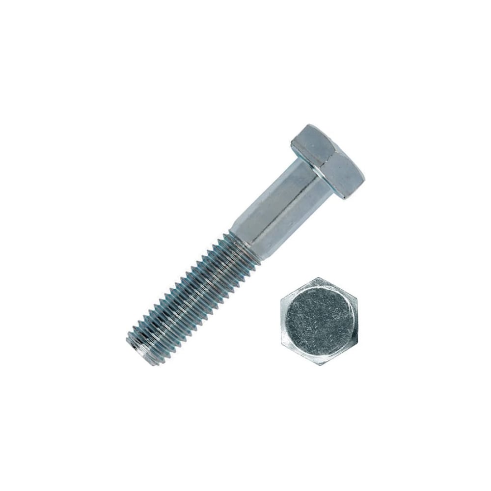 Изображение товара Болт DIN931 Глобал М16x130, шестигранная головка, 12.9