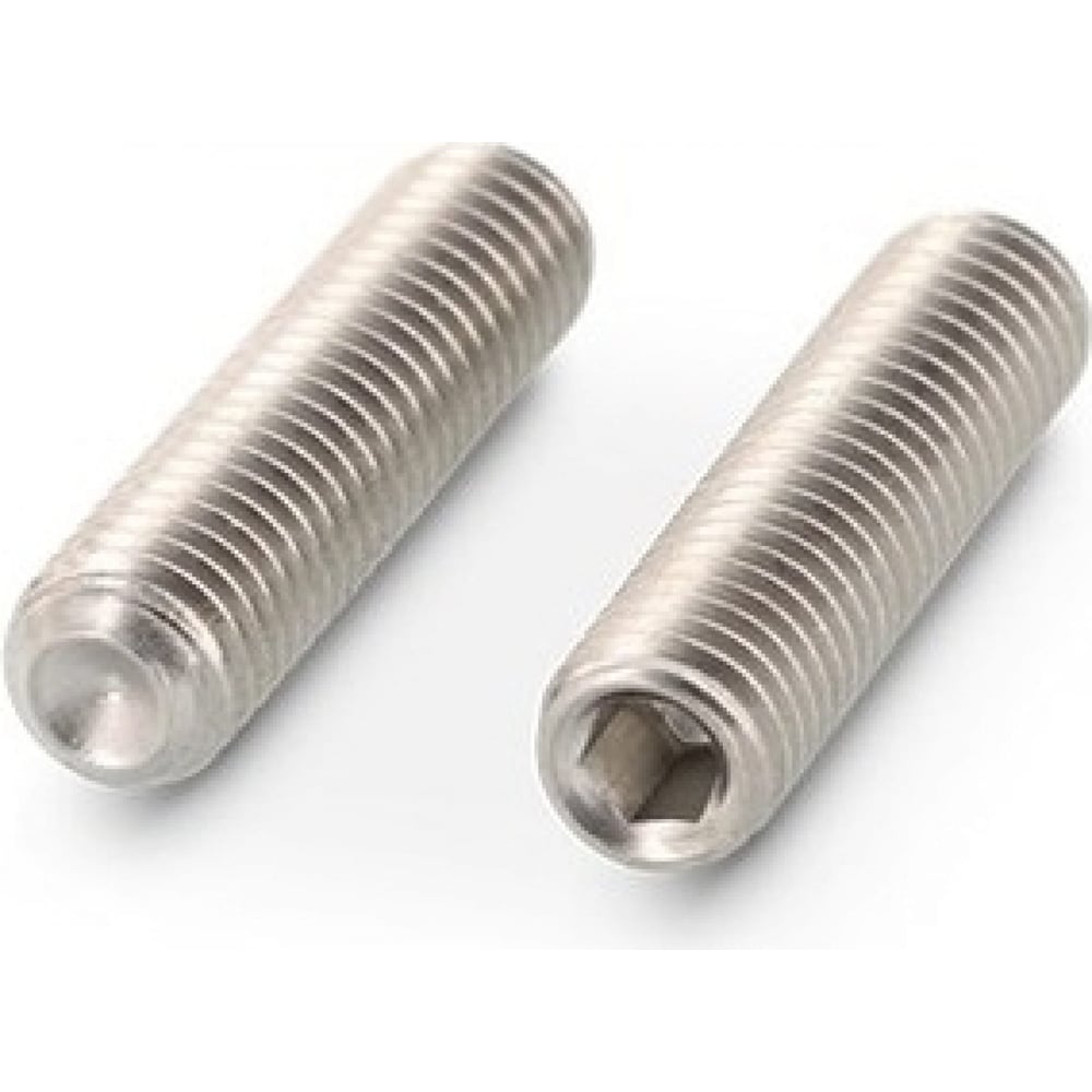 Изображение товара Установочный винт DIN 916 M4x6 цинковый без головки