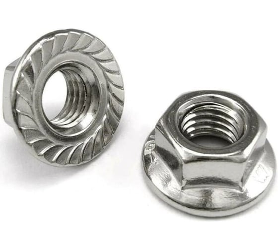 Изображение товара Гайка с фланцем, DIN6923, М18, 400 шт. КРЕП-КОМП гф18