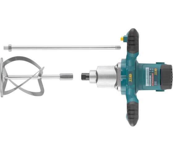 Изображение товара Миксер FIT 1200 Вт, 0-580 / 0-800 об/мин, 50 Нм, 100 л, двухскоростной, металл.корпус, рез.накл., коробка 80039