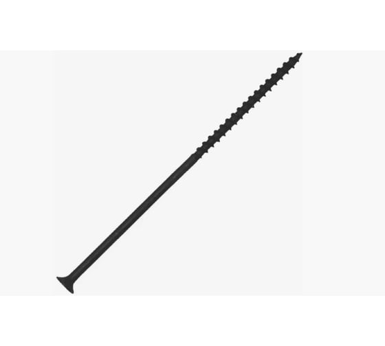 Изображение товара Усиленный черный саморез по дереву Kn, 4,8х127 мм, средняя фасовка (1 кг / 125 шт.) Kenner чд127тф