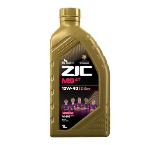 Изображение товара Масло моторное ZIC M9 4T 10W-40 синтетическое 1 л 132737