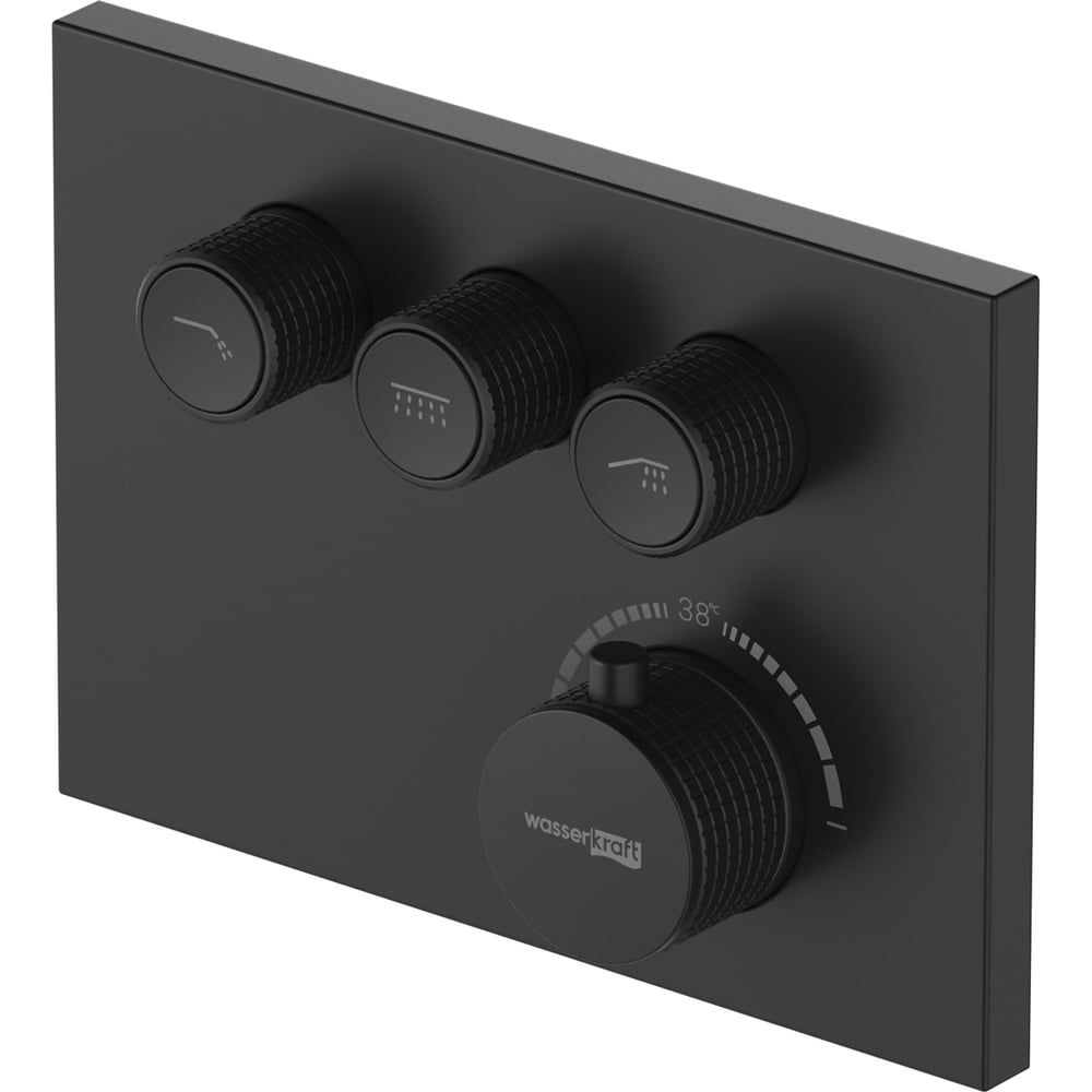 Изображение товара WasserKRAFT Elbe 7458 Thermo - термостатический смеситель черный