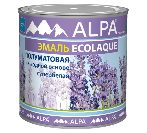 Изображение товара Экоэмаль ALPA полуматовая 2,5 л 3488570018002