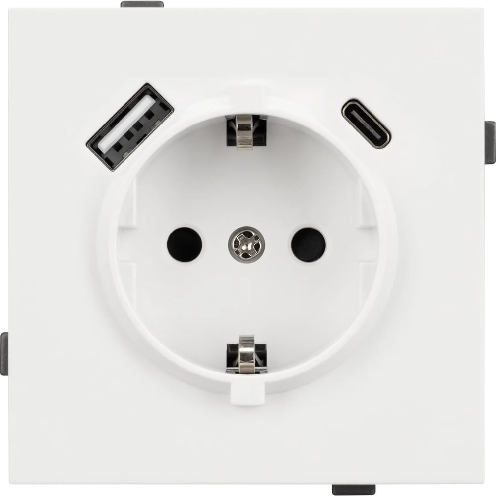 Изображение товара Arlight SCT-TENDO-MUAC-SFPL-WH розетка с USB 16A Schuko белая