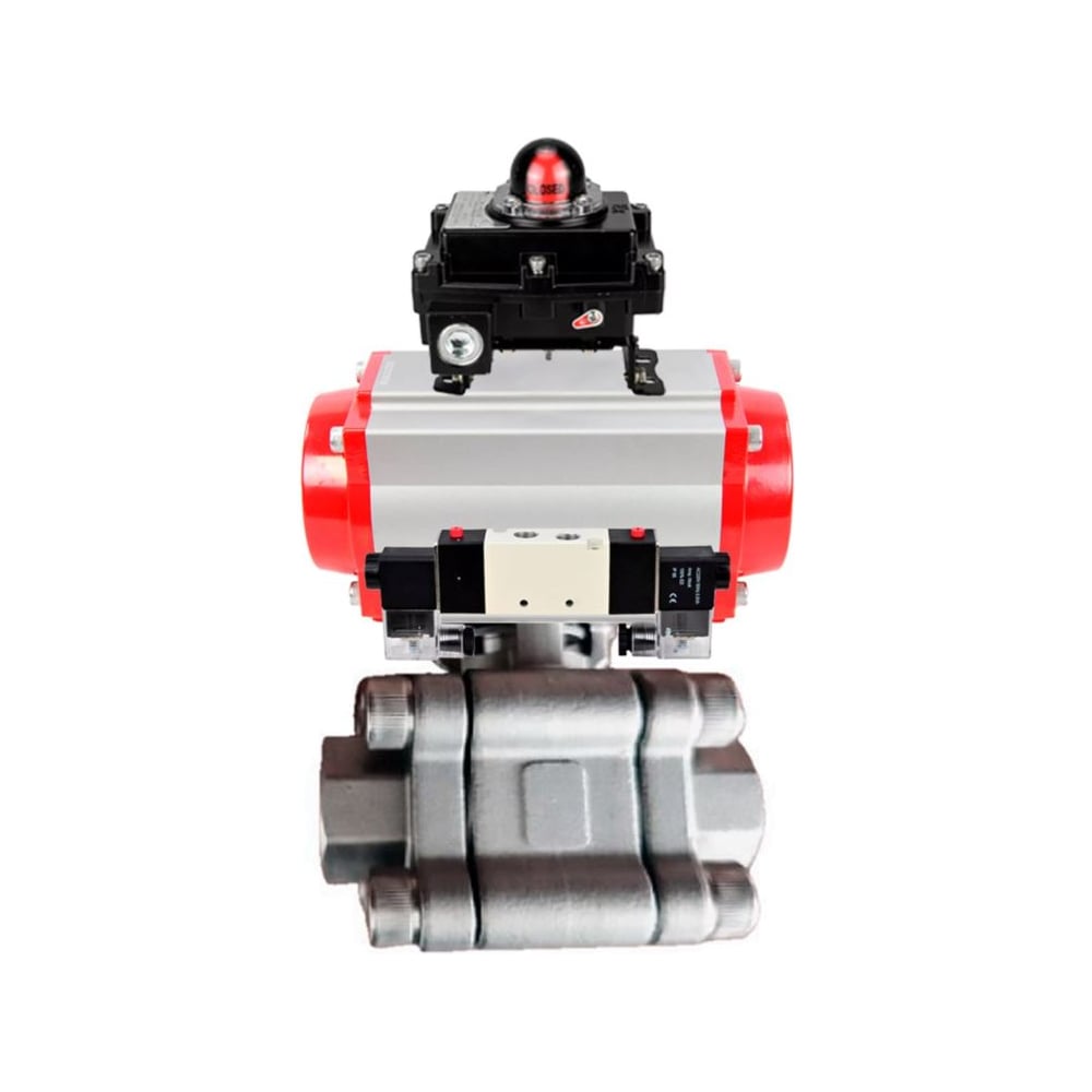 Изображение товара Кран шаровой DN40 PN63 приварка с пневмоприводом DA-065 2EM