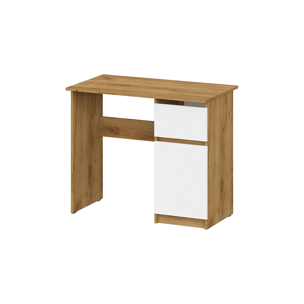 Изображение товара Стол письменный Арника 900 Денвер, дуб золотой, белый шагрень 00-00166400