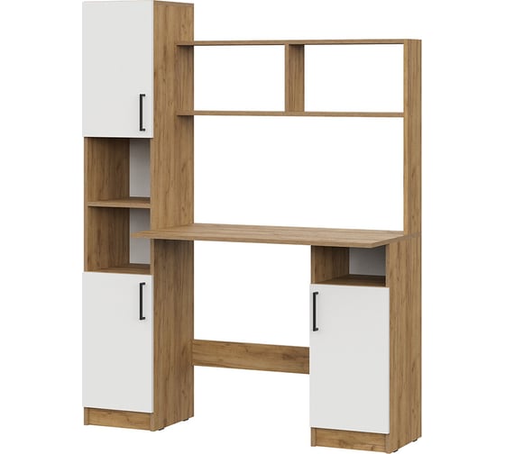 Изображение товара Стол компьютерный Арника СТК 21, Дуб Золотой, белый 00-00272737