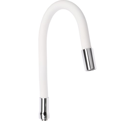 Изображение товара Излив смесителя для кухни гибкий силиконовый СоюзКран 1 режим, 50см, белый 565-165